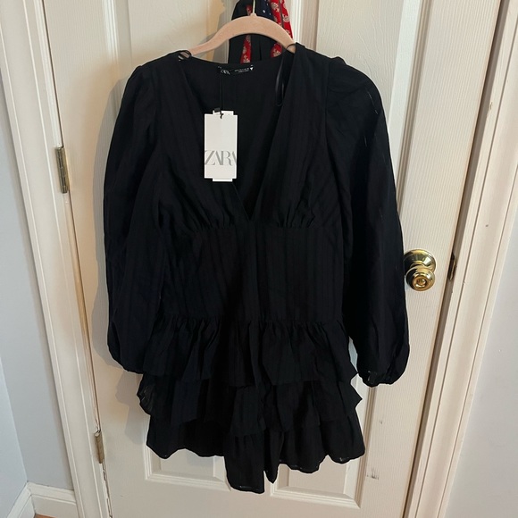 NWT Zara Textured Short Dress - Picture 3 of 5